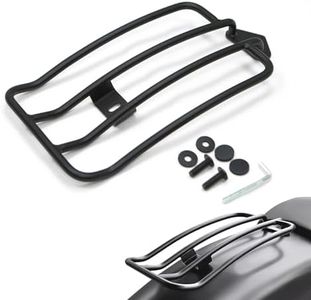 Rear Fender Solo Luggage Rack for Kawasaki Vulcan S VN650 Cafe ABS (2015-2024) - Matte Black Powder Coated Rear Seat Storage Rack, Heavy Duty Motorcycle Backrest Cargo Carrier
