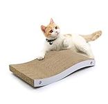 Conlun Cat Scratcher Cat Scratching Board Cardboard Cat Scratchers with Premium Scratch Textures Design Curved Shape Reversible Use Durable Scratching Pad (Medium)