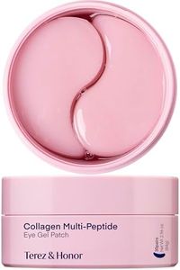 Peptide Collagen Under Eye Patches: Hydrogel Mask for Puffy Eyes Dark Circles Wrinkles Undereye Bags Fine Lines & Smile Lines - Korean Skin Care Deep Hydrating & Firming Eye Treatment, 30 Pairs