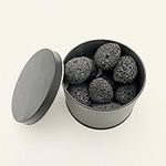 Lava Stones Waterless Oil Diffuser - Volcanic Rocks Essential Oils Diffuser - Natural Lava Stone Essential Oil Aromatherapy Diffuser in Tin Box - Natural Room Diffuser, Air Freshener by WonderWish