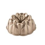 Nordic Ware 93848 Magnolia Cast Aluminum Bundt Pan, 10 Cup, Toffee