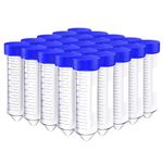 Bionexis Non- Sterilized 50ml Graduated Centrifuge Tube, Polyproplyene, Conical Bottom,Leak Proof Tubes Pack of 25