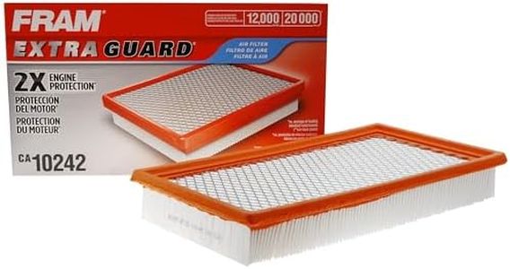 FRAM Extra Guard CA10242 Replacement Engine Air Filter for Select Ford, Lincoln, Mazda, and Mercury Models, Provides Up to 12 Months or 12,000 Miles Filter Protection