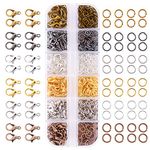 6 Colors Lobster Claw Clasps and 6 Colors Open Jump Rings for Jewelry Making
