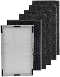 Slirceods 3-STAGE FILTRATION SYSTEM Compatible with Lasko YY25630 Replacement Filter Pack HF25630 Pure Platinum Air Purifier(1pack H13 True HEPA Filter+Aluminum honeycomb+ 4 Carbon Pre-Filters)