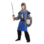 Wicked Costumes Kids Boys Blue Medieval Knight Fancy Dress Costume Medium 5-7 years