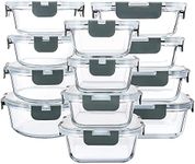 MCIRCO 24-Piece Glass Food Storage 