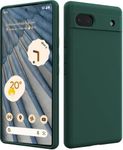 TR4U Google Pixel 7a Case Silicone, Full Body Protective Phone Case, Shockproof Cover with Microfiber Lining for Google Pixel 7a 6.1-Inch (2023) (Pine Green)