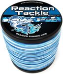Reaction Tackle Braided Fishing Line Blue Camo 100LB 1500yd