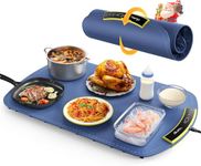 COLDFILL Electric Warming Tray - 8 TEMP Setting Food Warming Mat, Full-surface Heat in 5s, 4 Hours Auto-off, Child Safety Lock, Foldable Food Warmers for Buffet Server Party