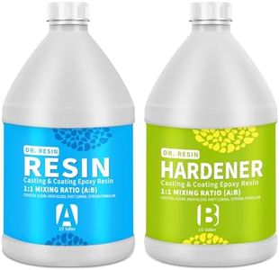 DR. RESIN Crystal Clear 1 Gallon Epoxy Resin, No Yellowing, Self-Leveling, Bubble Free Resin Kit for Jewelry Tabletop Tumbler DIY Craft
