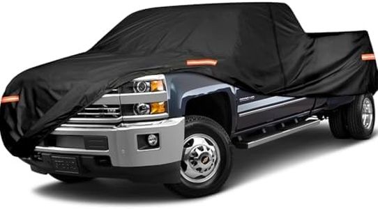 Tsumbay 10 Layers Truck Cover Waterproof All Weather, 213"(L) x 80"(W) x 68"(H) Outdoor Full Exterior Cover with Rain UV Snowproof Protection with Zipper, Universal Fits Up to 210 Inch for Automobiles