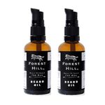 Forest Hill Pack of 2 Beard Oil For Men, Prevent Dryness & Irritation, Vitamin E, Argan, Jojoba, Sweet Almond, Castor, Neroli, Cedarwood & Lavender Oil For Thicker & Smooth Beard Growth, 50ml Each