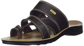 Bata mens Toe King Brown Slipper - 8 UK (8714214)