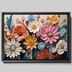 Panoramic Wall Art, Floral Print, M