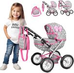 Adjustable Baby Doll Stroller Toy w