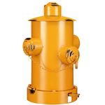 Hoolerry Fire Hydrant Trash Can Retro Creative Garbage Can with Inner Bucket Large Capacity Wrought Iron Pedal Trash Can Indoor Outdoor Waste Bins for Park Garden Kitchen Garbage (Yellow, Medium)