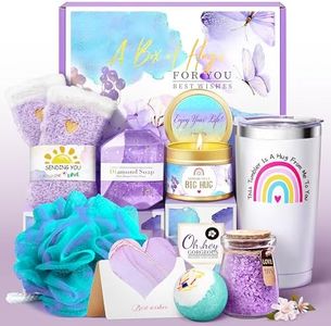 Jumptem Get Well Soon Gifts for Women, Care Package for Women,Feel Better Gifts for Women 8pcs Lavender Birthday Gifts Baskets for Her Mom, Sister, Female Friends