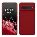 kwmobile Case Compatible with Google Pixel 7 Case - TPU Silicone Phone Cover with Soft Finish - Rhubarb Red