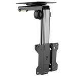 RICOO Ceiling TV Bracket Tilt Swivel 13-33 Inch Universal VESA 75x75 100x100 Hinged Mount Folding D0111 Television Holder also Curved Screens