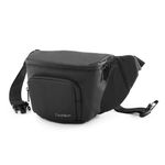 Cwatcun Waterproof Camera Bag Camera Waist Bag for Photographer Small DSLR Sling Camera Bag Compatible with Nikon Sony Lightweigth(Small,Black)