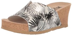 Mephisto Women's Lisane Wedge Sandal, Silver Jungle, 9