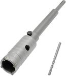 Inditrust New Metal 30 mm Air Conditioner Punch Reamer WITH 300MM ROD SDS Plus Shank Hole Saw Cutter Concrete Cement Stone Wall Hollow Drill Bit