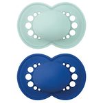 MAM Original Matte Pacifier (2 pack, 1 Sterilizing Pacifier Case), Pacifiers 16 Plus Months, Baby Boy Pacifier, Best Pacifiers for Breastfed Babies, Sterilizing Storage Case