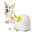 AFP Automatic Dog Ball Launcher Automatic Ball Launcher for Dogs Interactive Puppy Pet Ball Indoor Thrower Machine Fetch Machine for Small and Medium Size Dogs, 3 Balls Included (2 inch)