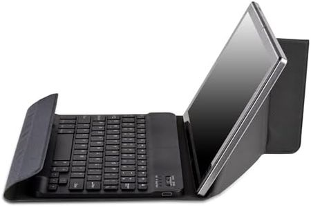 Universal 10.1-inch Tablet Case with BT Keyboard Magnetic Cover Protection Case Tablet Case 10in Tablet Case Universal Compatibility Foldable and Portable Multifunctional Wireless BT Keyboard -