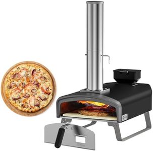 Q Pizza Portable Pizza Oven, Outdoor Pizza Stove, Wood Pellet Burning Pizza Oven with Pizza Stone for Outdoor Backyard Pizza Maker Garden Kitchen, PS105