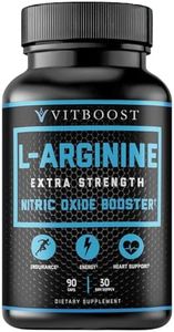 VITBOOST Extra Strength L Arginine Capsule 1500mg - Nitric Oxide Supplements for Stamina, Muscle, Vascularity & Energy - Powerful NO Booster with L-Arginine, L-Citrulline & Essential Amino Acids