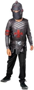 Rubie's Boy's Black Knight Costume for 7-8 Years Kids