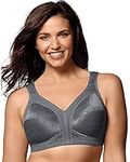 Playtex Women's 18 Hour Comfort-Strap Wireless Bra, 4-Way TruSupport (Retired Colors), Private Jet, 38D