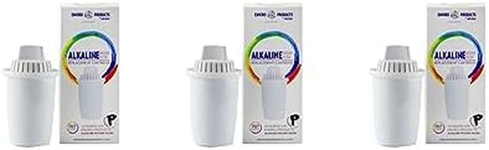 New Wave Enviro Products Alkaline Replacement Cartridge 3 Pack Pitcher Filter, White