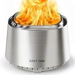 EAST OAK Fire Pit Smokeless 21'' Fi