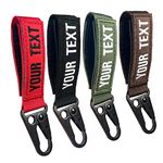 Custom Personalized Keychain, Embroidery Double-sided Keychain Customized key tag Luggage tags Accessories for Backpacks, Cars, motorcycle, Gift