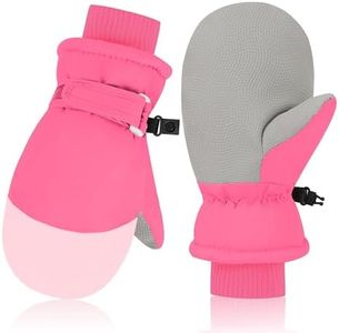Kids Winter Gloves Toddler Mittens Waterproof Fleece Ski Girls Boys Outdoor