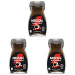 Nescafe Black Roast Instant Coffee | Roasted Longer For A Stronger Cup | Strong & Intense | 100% Pure Soluble Coffee Powder | 90g, Jar (Pack of 3)