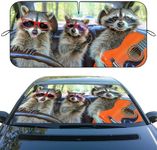 Funny Raccoon Car Windshield Sunsha