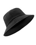 Zylioo Large Bucket Sun Hat with Detachable Chin Strap,Water Resistant Hiking Hat,Quick Dry Breathable Plain Sun Hats Black