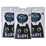 Kittos Cat Treats, Duck Fillet Bites Highly Nutritional & Digestible, Suitable for All Cat Breeds, Easy to Digest, No Artificial Flavors Added, 35 g Each Pack of 3