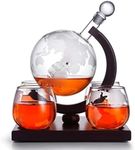 850ml Globe Decanter Set with 4 Gla