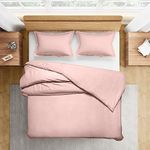 Wakefit Microfibre Duvet Cover with 2 Pillow Covers (Peach Whip, 254 cm x 229 cm, Double)