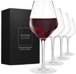 Red Wine Glasses – Set of 4 Hand Bl