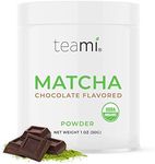 Teami Matcha Green Tea Powder - Chocolate - Ceremonial Grade USDA Organic - Best for Lattes, Smoothies, Baking, Recipes, Traditional Preparation, and More - Authentic Japanese Origin - 30g (1oz) Tin