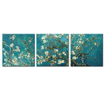 PAPER PLANE DESIGN Almond Blossoms by Van Gogh Giclee Canvas Prints Framed Wall Art for Living Room Bedroom (CANVAS WRAPPED)