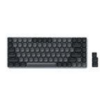 Satechi SM1 75% Mechanical Keyboard, LED Backlit Bluetooth Keyboard, 84 Keys Compact Wireless Keyboard, Gaming Keyboard for Mac and Windows - Dark Grey/Grey