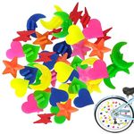 Feibety 144Pcs Bike Spoke Beads for Kids,Personalized Multicoloured Bicycle Clip Beads DIY Plastic Wheel Accessory Spokey Dokeys Clip Wheel Spokes Decorations Bike Accessories for Kids Girls and Boys