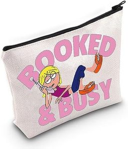 WZMPA Lizzie Fans - Trousse per trucchi con Lizzie, ispirata ai cartoni animati, con cerniera, per i fan della serie TV, Prenotato & Occupato, Vestibilità